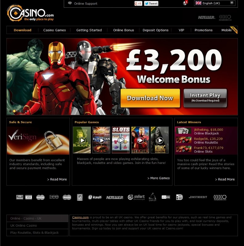 Página web casino